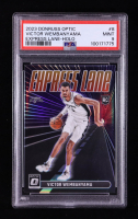 Victor Wembanyama 2023-24 Donruss Optic Express Lane Holo #8 RC (PSA 9) at PristineAuction.com
