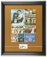 Tom Seaver Signed Custom Framed Cut Display with 1974 New York Mets Vintage Program (PSA) at PristineAuction.com