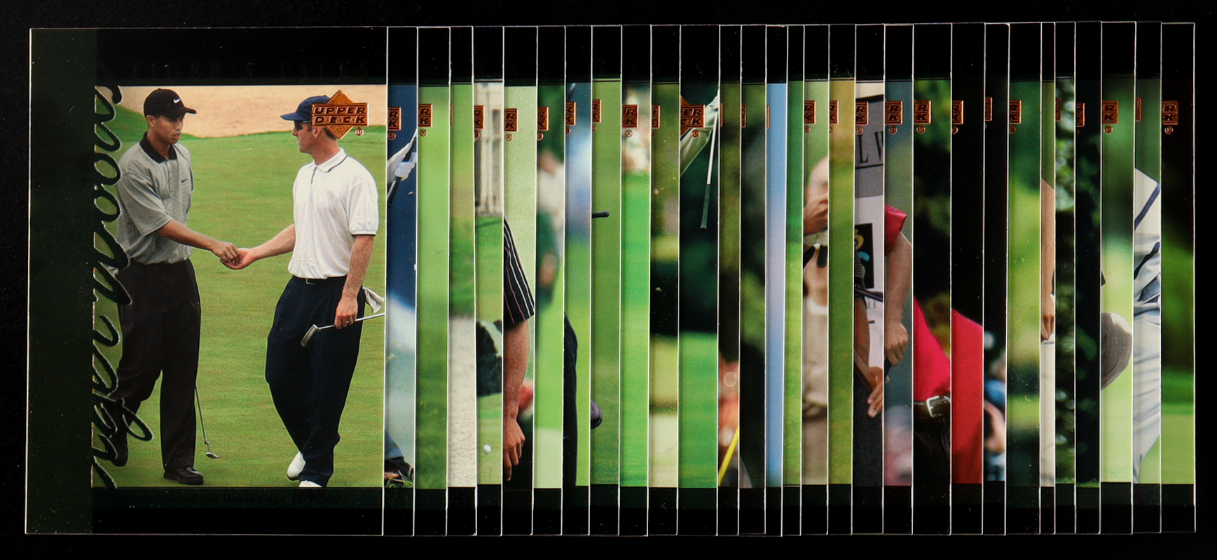 Tiger Woods 2001 Upper Deck Tiger's Tales Set of (30) Cards at PristineAuction.com Tiger Woods 2001 Upper Deck Tiger's Tales Set of (30) Cards at PristineAuction.com