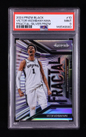 Victor Wembanyama 2024-25 Panini Prizm Black Fractal Prizms Silver #10 (PSA 9) at PristineAuction.com