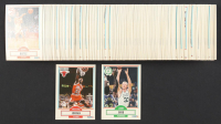 1990-1991 Fleer Basketball Complete Set of (198) Cards Including Michael Jordan #26, Kevin Willis #7, Tim Hardaway #63, Shawn Kemp #178 at PristineAuction.com
