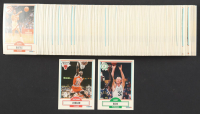1990-1991 Fleer Basketball Complete Set of (198) Cards Including Michael Jordan #26, Kevin Willis #7, Tim Hardaway #63, Shawn Kemp #178 at PristineAuction.com