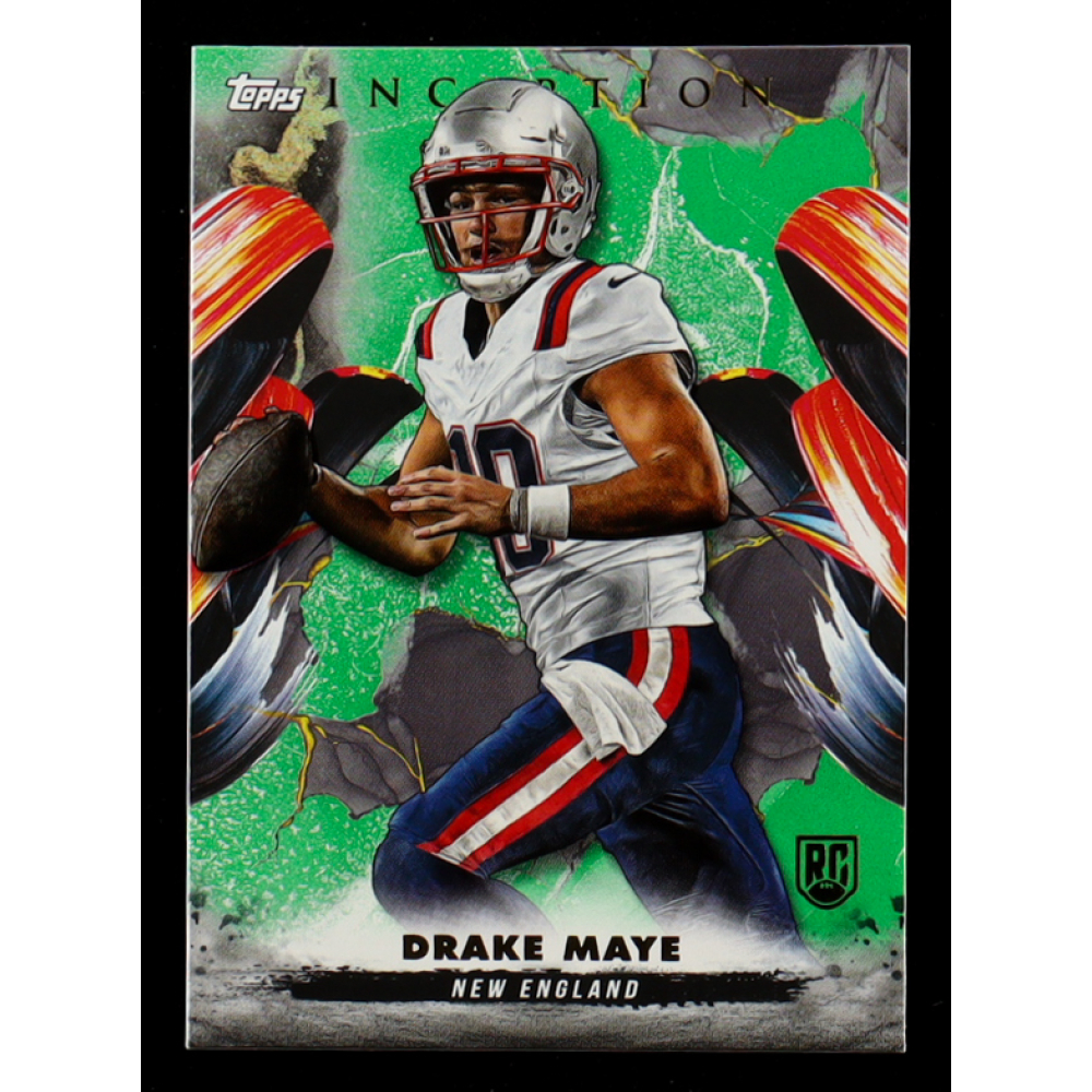Drake Maye 2024 Topps Inception Green #158 RC at PristineAuction.com