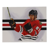 "Hossa" Blackhawks 8x10 Lithograph By Alex Douglas (ArtByAD.CA) at PristineAuction.com