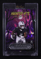 Ashton Jeanty 2025 Wild Card Haunted Hits Monster Hunt Cemetery Purple Lava #AJ RC #2/3 at PristineAuction.com