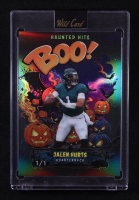 Jalen Hurts 2025 Wild Card Haunted Hits Boo! Prismatic Black #JH #1/1 at PristineAuction.com