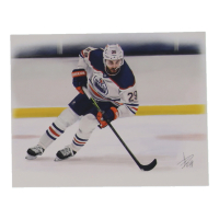 "Leon" Oilers 8x10 Lithograph By Alex Douglas (ArtByAD.CA) at PristineAuction.com