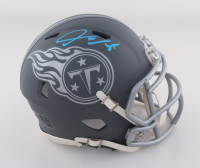 Derrick Mason Signed Titans Slate Alternate Speed Mini Helmet (Schwartz) at PristineAuction.com