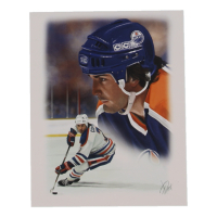 "Coffey" Oilers 8x10 Lithograph By Alex Douglas (ArtByAD.CA) at PristineAuction.com