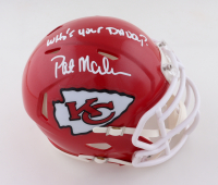 Patrick Mahomes Sr. Signed Chiefs Speed Mini Helmet Inscribed "Who's Your Daddy?" (Schwartz) at PristineAuction.com