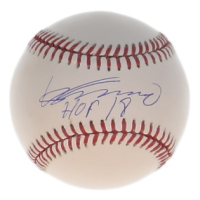 Vladimir Guerrero Sr. Signed OML Baseball Inscribed "HOF 18" (JSA) at PristineAuction.com