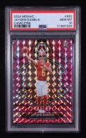 Jayden Daniels 2024 Panini Mosaic Mosaic Camo Pink #302 RC (PSA 10) at PristineAuction.com