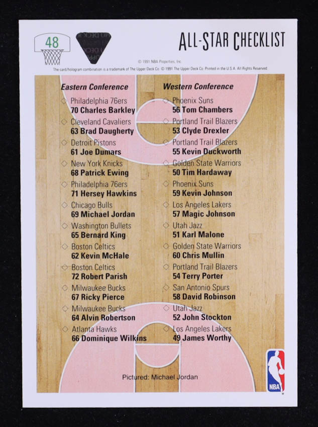 Michael Jordan 1991-92 Upper Deck #48 AS CL at PristineAuction.com Michael Jordan 1991-92 Upper Deck #48 AS CL at PristineAuction.com