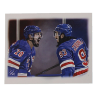 "Brothers in Blue" Rangers 8x10 Lithograph By Alex Douglas (ArtByAD.CA) at PristineAuction.com