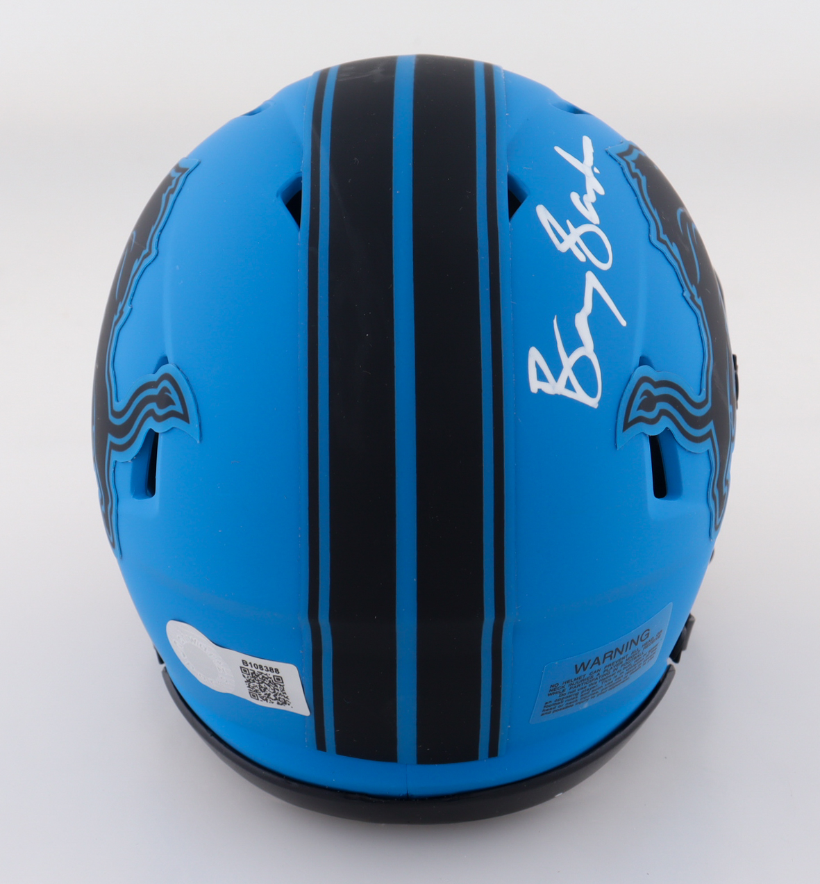 Barry Sanders Signed Lions Rave Alternate Speed Mini Helmet (Schwartz) at PristineAuction.com Barry Sanders Signed Lions Rave Alternate Speed Mini Helmet (Schwartz) at PristineAuction.com