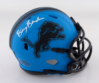 Barry Sanders Signed Lions Rave Alternate Speed Mini Helmet (Schwartz) at PristineAuction.com