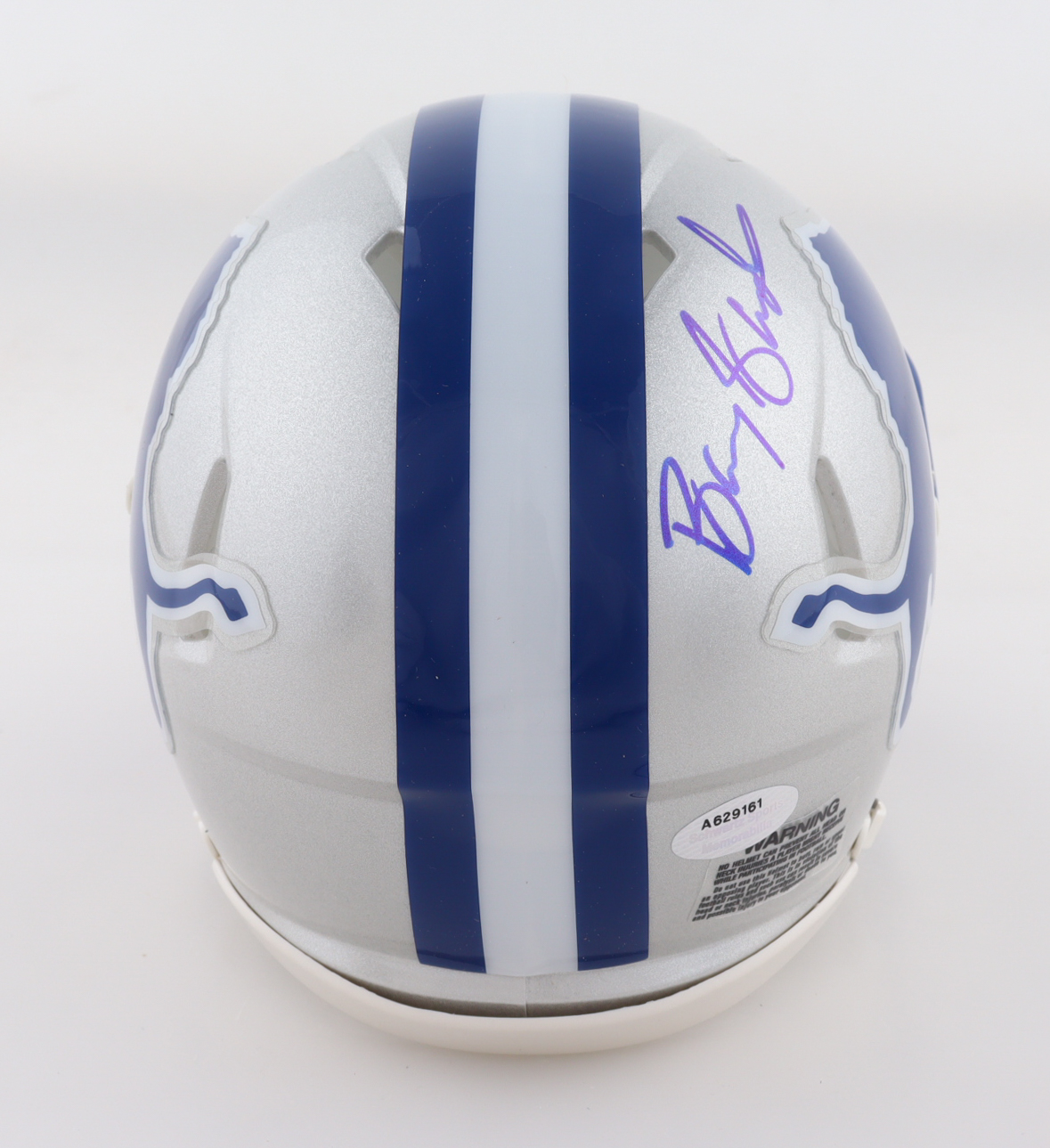 Barry Sanders Signed Lions Throwback Alternate Speed Mini Helmet (Schwartz) at PristineAuction.com Barry Sanders Signed Lions Throwback Alternate Speed Mini Helmet (Schwartz) at PristineAuction.com