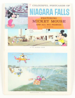 Walt Disney's Niagara Falls Mickey Mouse On-Site Souvenir Uncut Sheet of (6) Vintage Postcards at PristineAuction.com