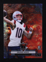 Drake Maye 2024 Wild Card 7 Card Studs Clubs Prismatic Orange #DM RC #5/7 at PristineAuction.com