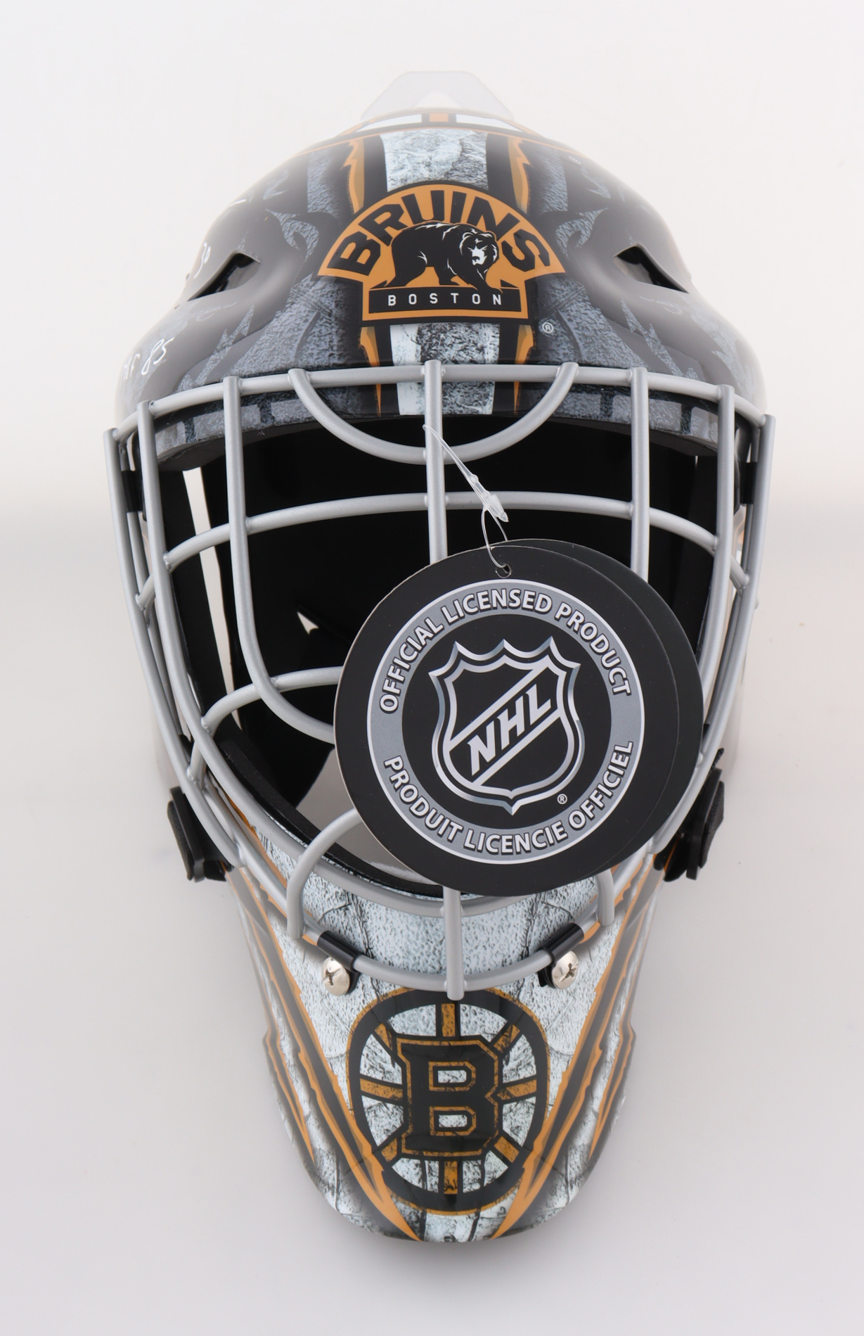 Gerry Cheevers Signed Bruins Full-Size Goalie Mask Inscribed "The Mask" (Schwartz) at PristineAuction.com Gerry Cheevers Signed Bruins Full-Size Goalie Mask Inscribed "The Mask" (Schwartz) at PristineAuction.com