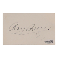 Roy Rogers Signed Index Card (JSA) at PristineAuction.com