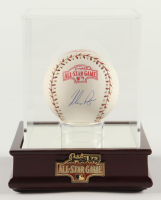Nolan Ryan Signed 2004 All-Star Game Logo Baseball with Display Case with All-Star Game Pin (PSA) at PristineAuction.com