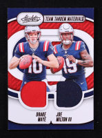 Drake Maye / Joe Milton III 2024 Absolute Team Tandem Materials #36 RC #104/199 at PristineAuction.com