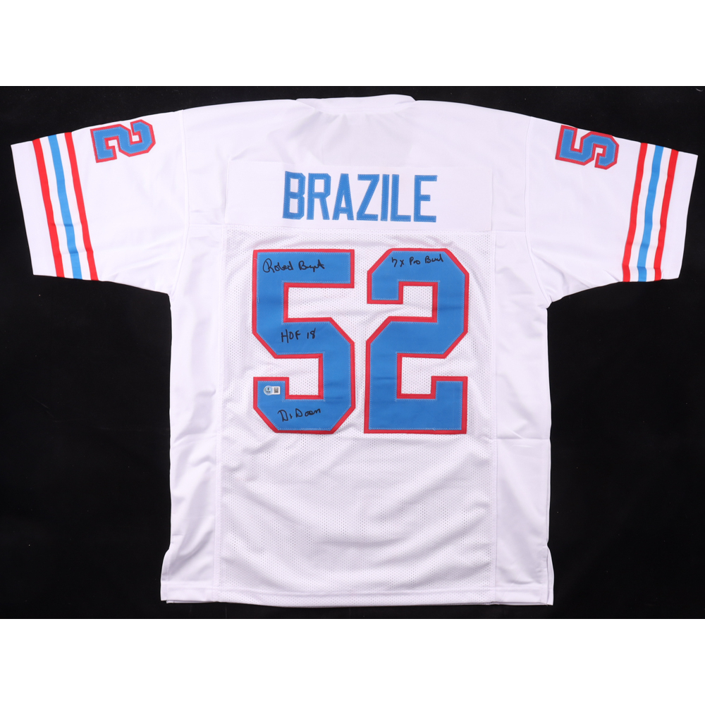 Robert Brazile Signed Jersey Inscribed "HOF 18", "Dr. Doom" & "7x Pro Bowl" (Beckett) at PristineAuction.com