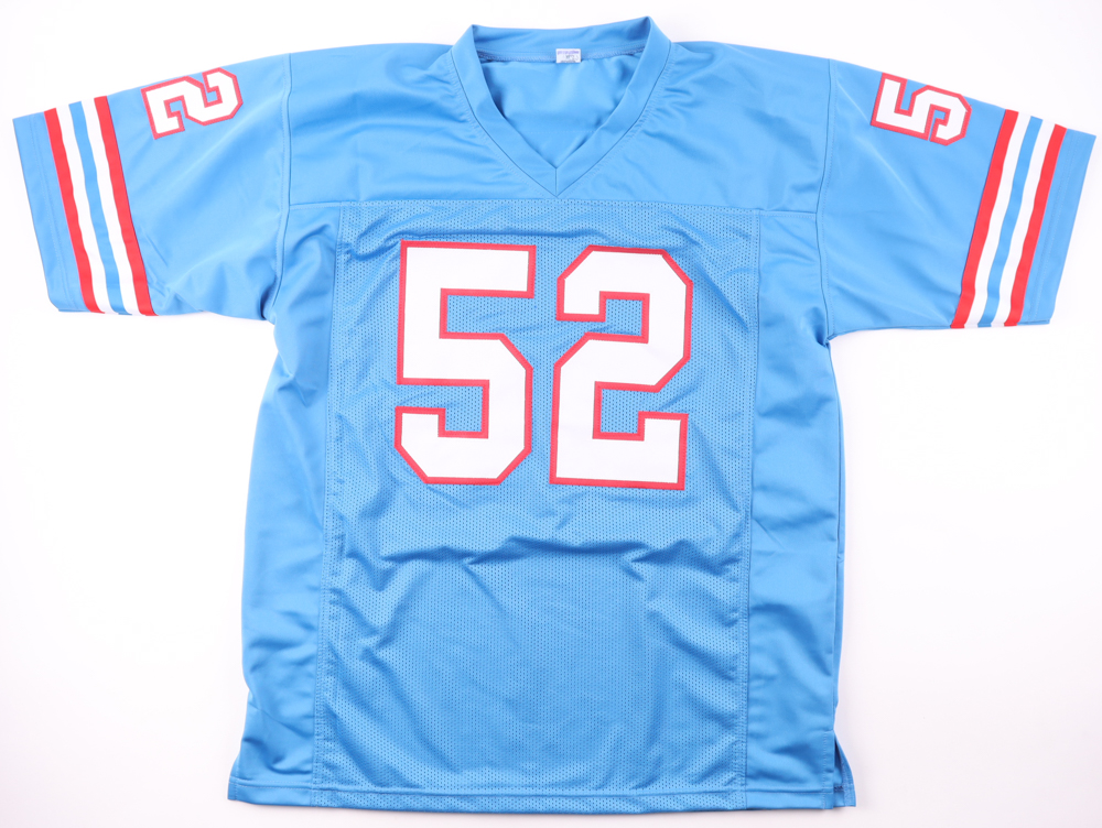 Robert Brazile Signed Jersey Inscribed "HOF 18", "Dr. Doom" & "7x Pro Bowl" (Beckett) at PristineAuction.com Robert Brazile Signed Jersey Inscribed "HOF 18", "Dr. Doom" & "7x Pro Bowl" (Beckett) at PristineAuction.com