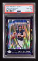 Caleb Williams 2024 Donruss Optic Purple Shock #201 RR RC (PSA 10) at PristineAuction.com