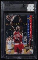 Michael Jordan 1993-94 Upper Deck All-NBA #AN15 With Player Worn Swatch (BGS) at PristineAuction.com
