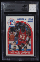 Michael Jordan 1989-90 Hoops #21 With Game Used Swatch (BGS) at PristineAuction.com