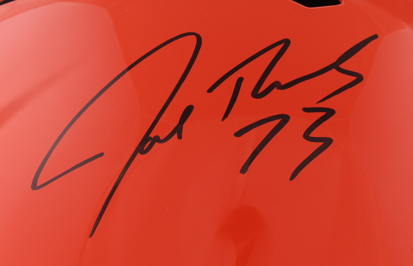 Joe Thomas Signed Browns Full-Size Speed Helmet (Schwartz) at PristineAuction.com Joe Thomas Signed Browns Full-Size Speed Helmet (Schwartz) at PristineAuction.com