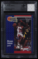 Michael Jordan 1991-92 Fleer #220 With Game Used Swatch (BGS) at PristineAuction.com