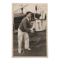 Gene Tunney Signed 4x6 Photo Inscribed "1935" (Beckett) at PristineAuction.com
