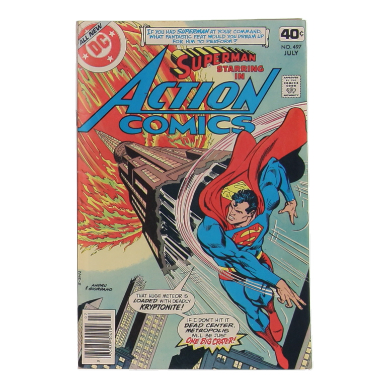 1979 "Action Comics" #497 DC Comic Book at PristineAuction.com 1979 "Action Comics" #497 DC Comic Book at PristineAuction.com