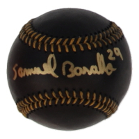 Samuel Basallo Signed OML Black Leather Baseball (Beckett) at PristineAuction.com