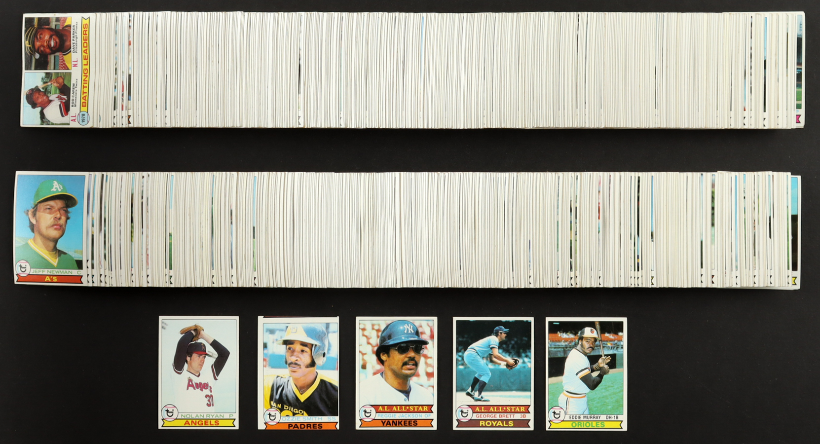 1979 Topps Baseball Complete Set of (726) Cards with Ozzie Smith #116 RC, Pete Rose #650, Nolan Ryan #115, George Brett #330 at PristineAuction.com 1979 Topps Baseball Complete Set of (726) Cards with Ozzie Smith #116 RC, Pete Rose #650, Nolan Ryan #115, George Brett #330 at PristineAuction.com