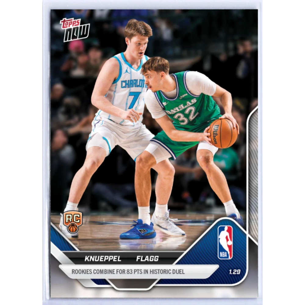Cooper Flagg / Kon Knueppel 2025-26 Topps Now #152 RC at PristineAuction.com