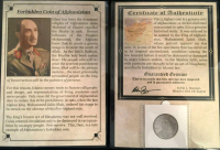Forbidden Coin of Afghanistan 5 Afghanis with Display Folder at PristineAuction.com