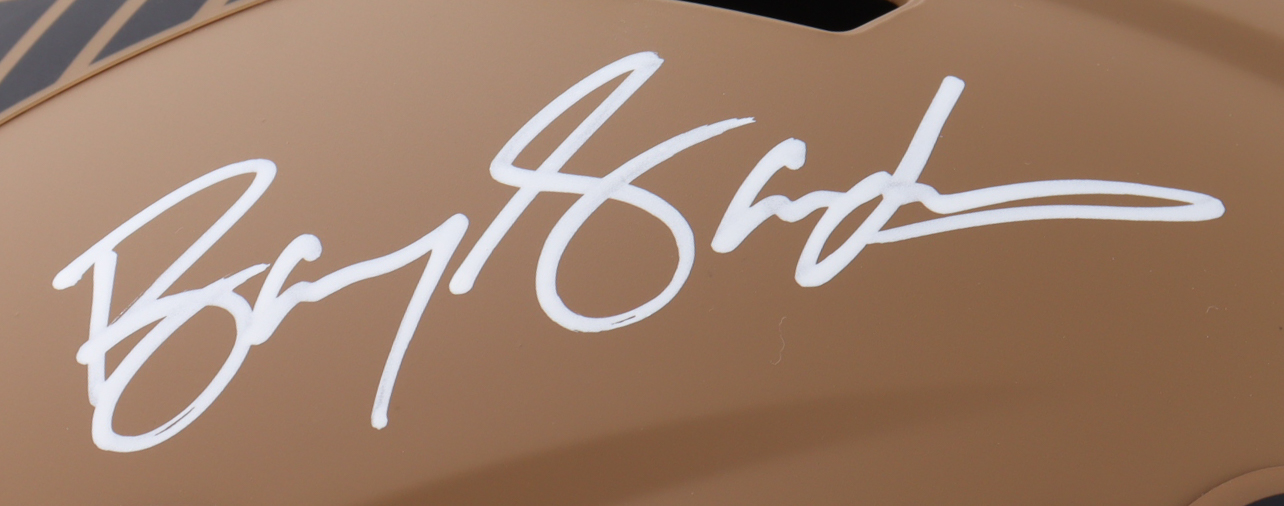 Barry Sanders Signed Lions Full-Size 2023 Salute to Service Alternate Speed Helmet (Schwartz) at PristineAuction.com Barry Sanders Signed Lions Full-Size 2023 Salute to Service Alternate Speed Helmet (Schwartz) at PristineAuction.com