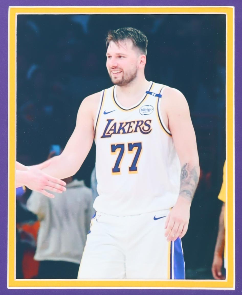 Luka Doncic Signed Custom Framed Lakers Nike Authentic Jersey Display (PSA) at PristineAuction.com Luka Doncic Signed Custom Framed Lakers Nike Authentic Jersey Display (PSA) at PristineAuction.com