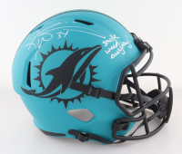 Ricky Williams Signed Dolphins Full-Size Rave Alternate Speed Helmet Inscribed "Smoke Weed Everyday!" (Schwartz) at PristineAuction.com
