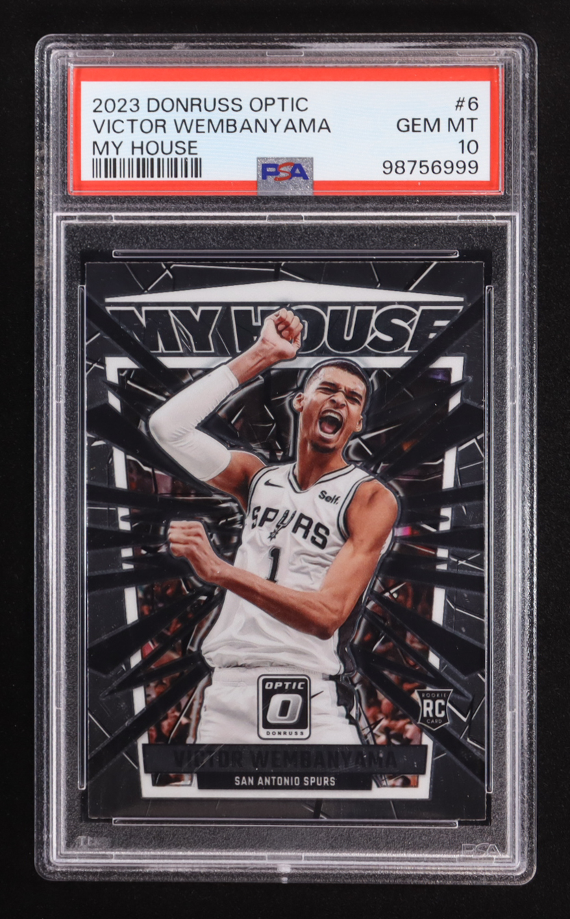 Victor Wembanyama 2023-24 Donruss Optic My House #6 RC (PSA 10) at PristineAuction.com Victor Wembanyama 2023-24 Donruss Optic My House #6 RC (PSA 10) at PristineAuction.com