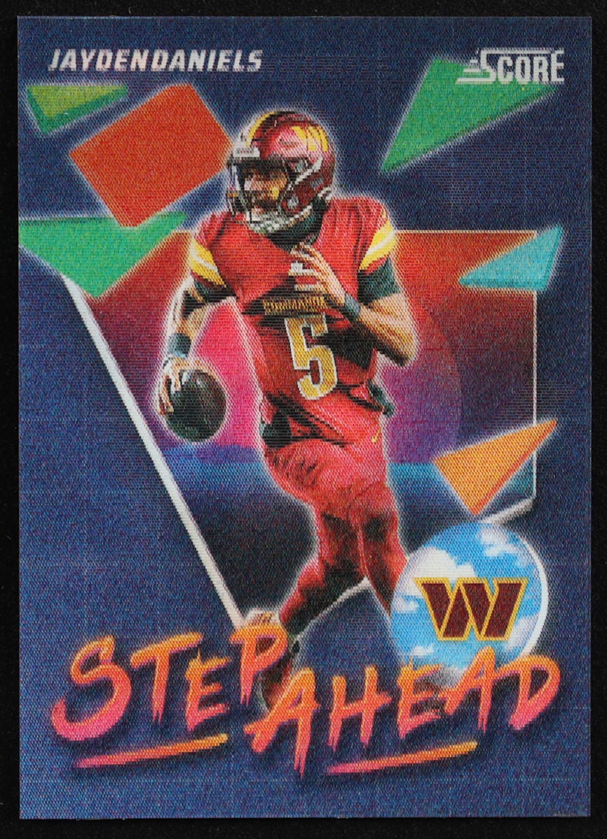 Jayden Daniels 2025 Score Step Ahead #1 at PristineAuction.com Jayden Daniels 2025 Score Step Ahead #1 at PristineAuction.com