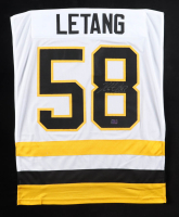 Kris Letang Signed #58 Jersey Swatch (Letang) at PristineAuction.com