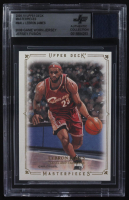 LeBron James 2009-10 Upper Deck Masterpieces #MALJ With Game-Worn Jersey Swatch (BGS) at PristineAuction.com