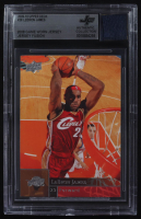 LeBron James 2009-10 Upper Deck #28 With Game-Worn Jersey Swatch (BGS) at PristineAuction.com