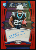 Trevor Etienne 2025 Certified Rookie Signatures Mirror Red #2 RC #77/99 at PristineAuction.com