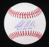 Corbin Carroll Signed OML Baseball Inscribed "2023 NL ROY" (Fanatics & MLB) at PristineAuction.com